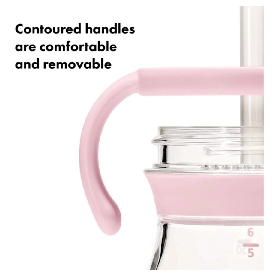 OXO TOT Transitions Straw Cup with Removable Handles 6 Oz (Blossom)