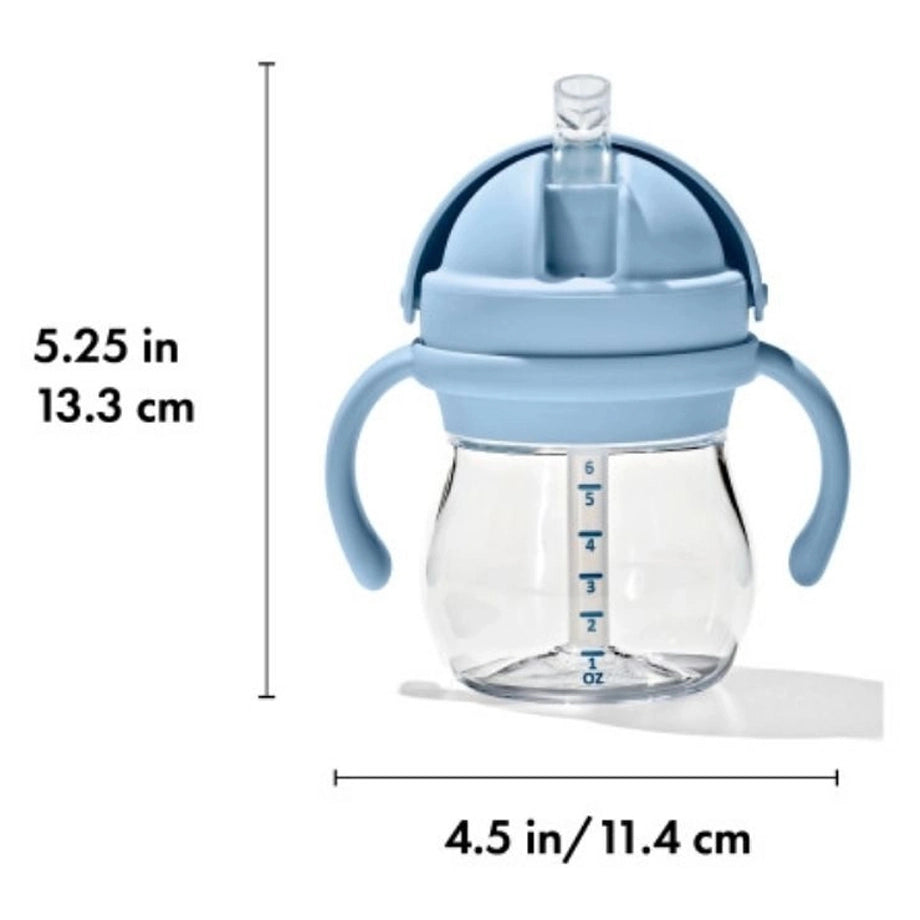 OXO TOT Transitions Straw Cup with Removable Handles 6 Oz (Dusk)