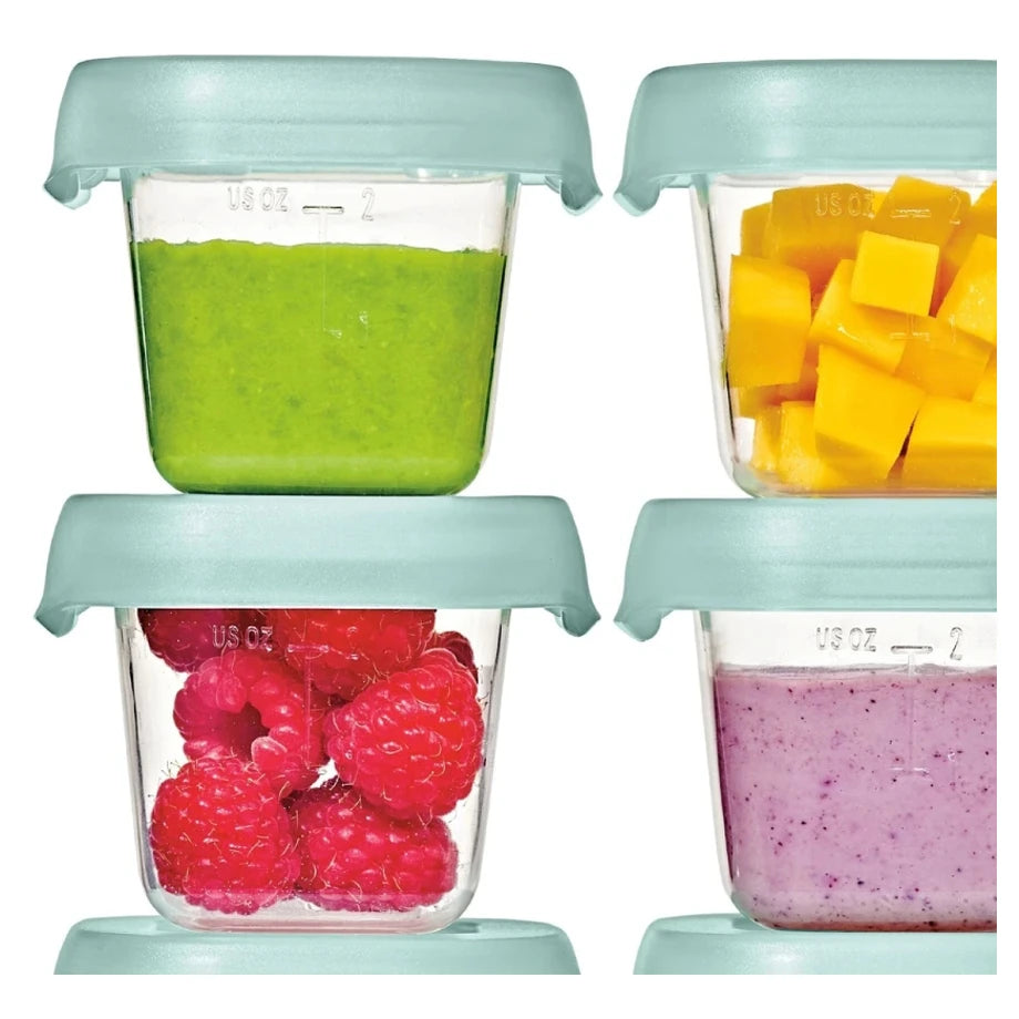 OXO TOT Baby Blocks Food Storage Containers 2 Oz (Opal)