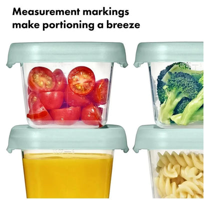 OXO TOT Baby Blocks Food Storage Containers 6 Oz (Opal)