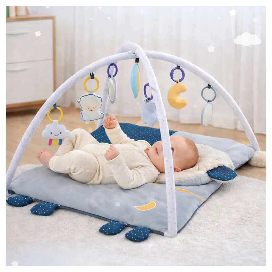 Oobidoo Baby Play Gym Mat with Hanging Toys & Mirror