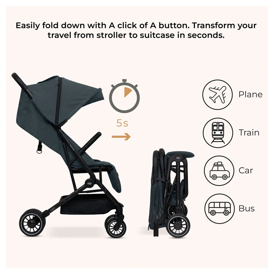 Neobreez Litex Ultra-Lightweight Cabin Travel Stroller (Grey)
