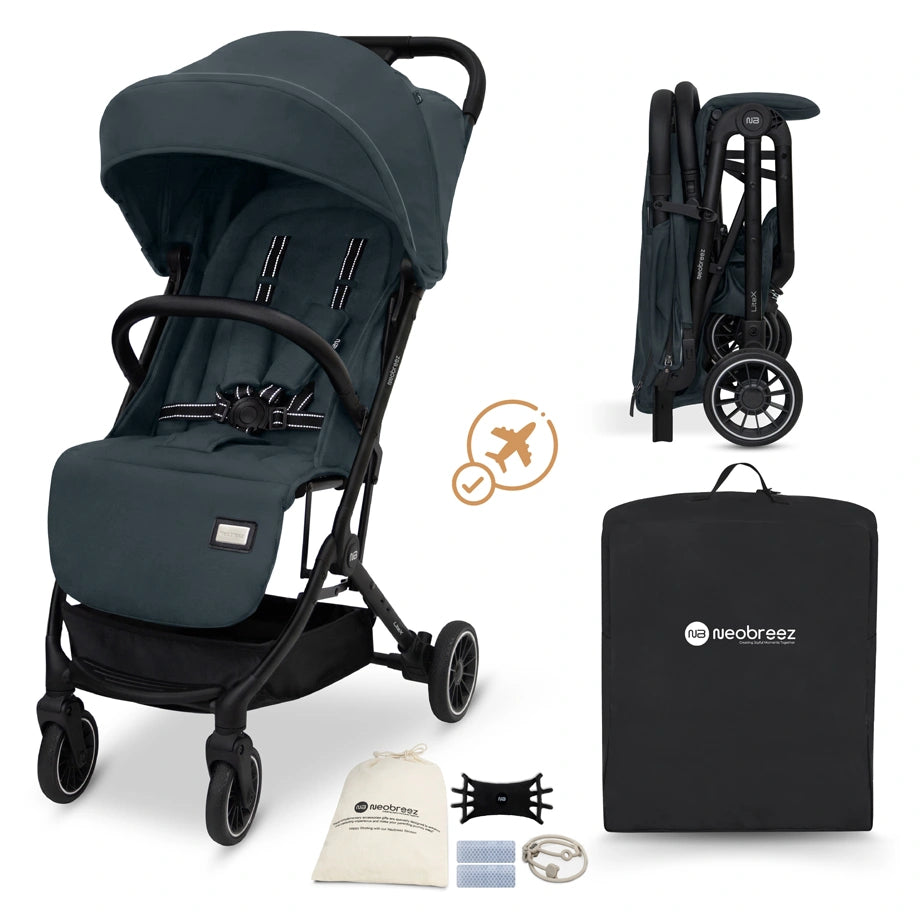 Neobreez Litex Ultra-Lightweight Cabin Travel Stroller (Grey)