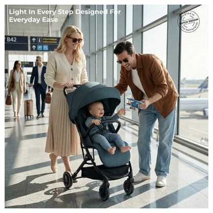 Neobreez Litex Ultra-Lightweight Cabin Travel Stroller (Grey)
