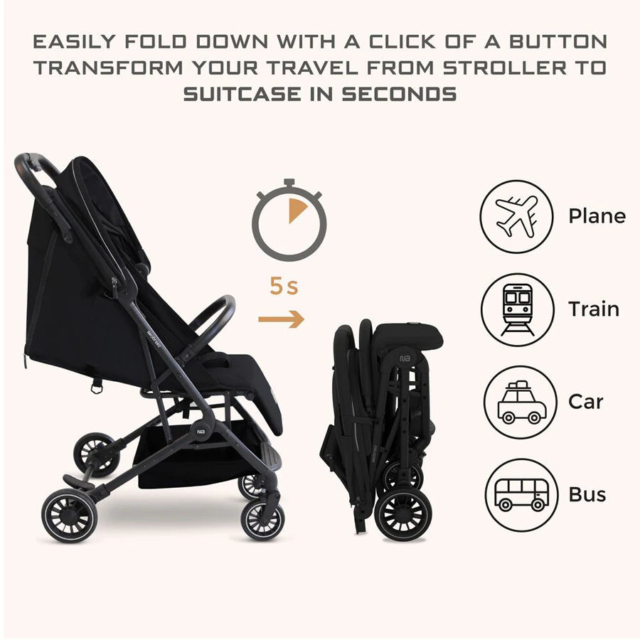 عربة أطفال Neobreez Litex Compact للسفر بحجم المقصورة عربة أطفال Neobreez Litex Compact للسفر بحجم المقصورة