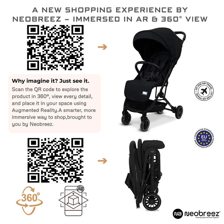 عربة أطفال Neobreez Litex Compact للسفر بحجم المقصورة عربة أطفال Neobreez Litex Compact للسفر بحجم المقصورة