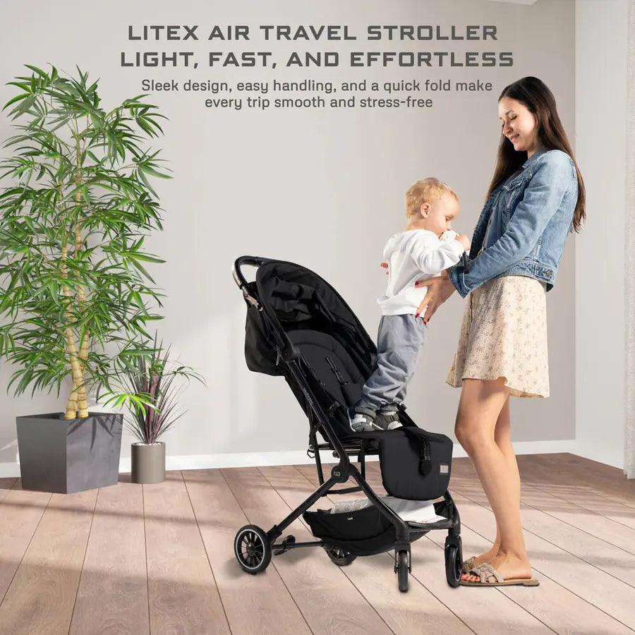 عربة أطفال Neobreez Litex Compact للسفر بحجم المقصورة عربة أطفال Neobreez Litex Compact للسفر بحجم المقصورة