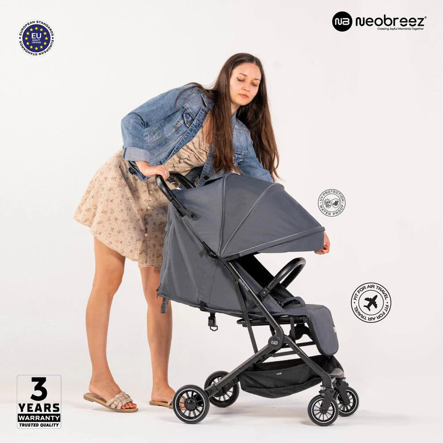 عربة أطفال Neobreez Litex Compact للسفر بحجم المقصورة عربة أطفال Neobreez Litex Compact للسفر بحجم المقصورة