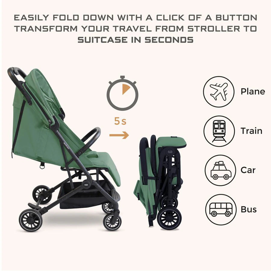 عربة أطفال Neobreez Litex Compact للسفر بحجم المقصورة عربة أطفال Neobreez Litex Compact للسفر بحجم المقصورة