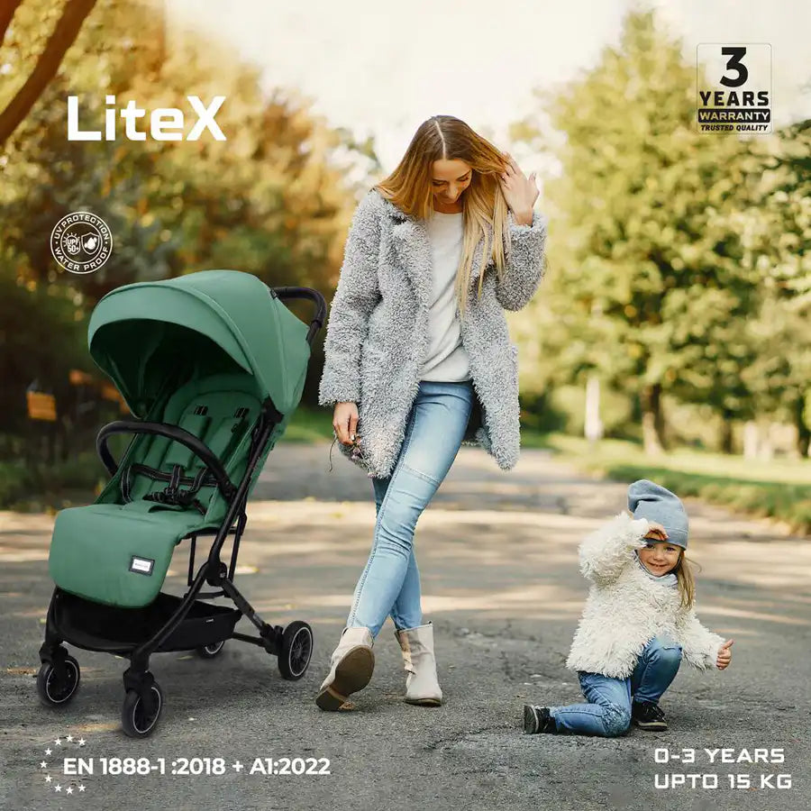 عربة أطفال Neobreez Litex Compact للسفر بحجم المقصورة عربة أطفال Neobreez Litex Compact للسفر بحجم المقصورة