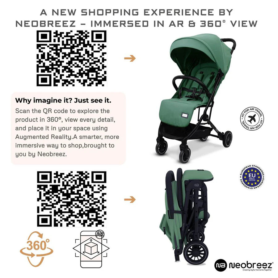 عربة أطفال Neobreez Litex Compact للسفر بحجم المقصورة عربة أطفال Neobreez Litex Compact للسفر بحجم المقصورة