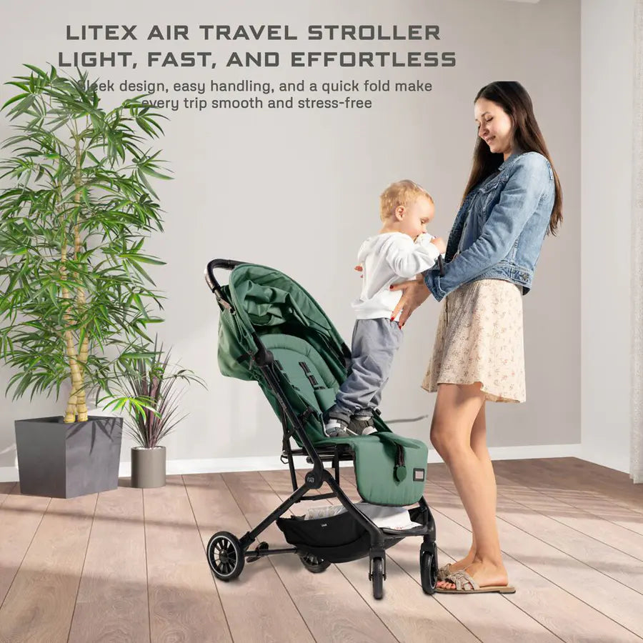 عربة أطفال Neobreez Litex Compact للسفر بحجم المقصورة عربة أطفال Neobreez Litex Compact للسفر بحجم المقصورة