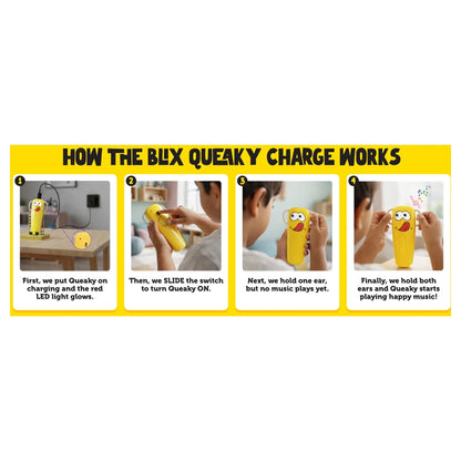 BLIX Queaky Ride-On Scooter (Yellow)