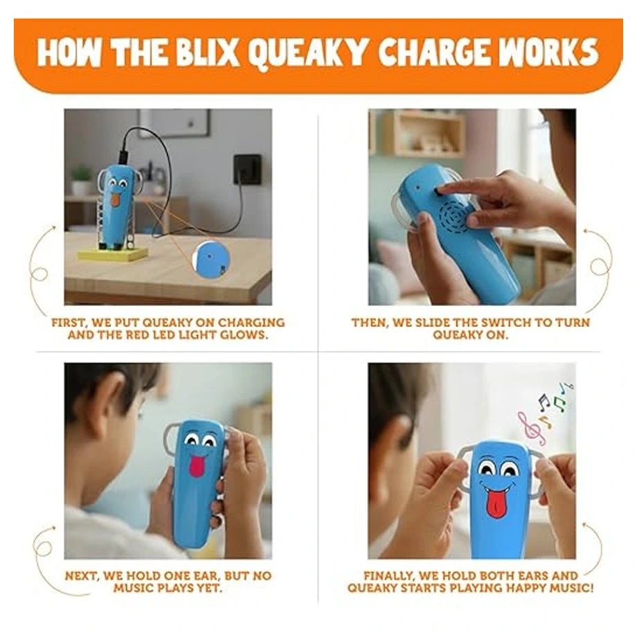BLIX Queaky Ride-On Scooter (Blue)
