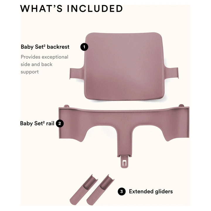 Stokke Tripp Trapp Baby Set V2 Heather (Mauve)