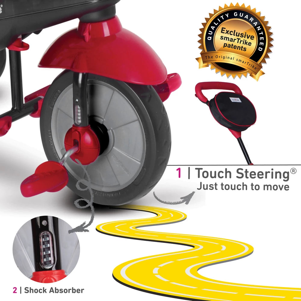 دراجة ثلاثية العجلات SmarTrike Swing DLX للأطفال (حمراء) دراجة ثلاثية العجلات SmarTrike Swing DLX للأطفال (حمراء)