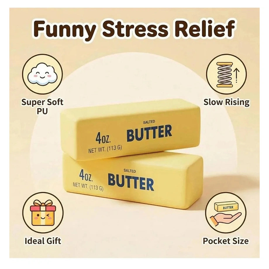 Realistic Butter Stress Ball