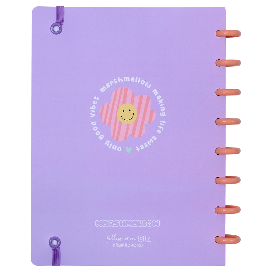 Marshmallow Notebook A5 Bloom & Blossom (Purple)