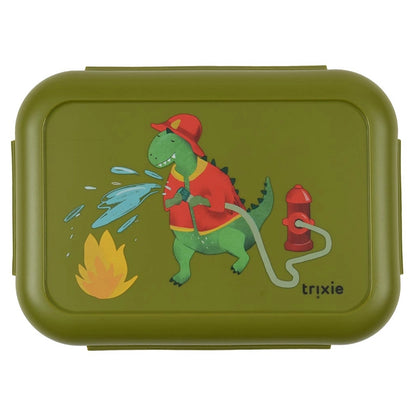 Trixie Lunch Box with Clips (Fireman Mr. Dino)