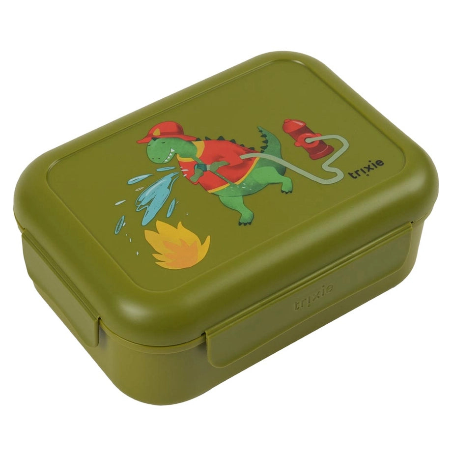 Trixie Lunch Box with Clips (Fireman Mr. Dino)