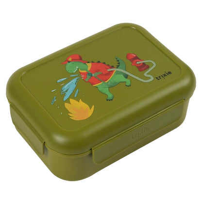 Trixie Lunch Box with Clips (Fireman Mr. Dino)
