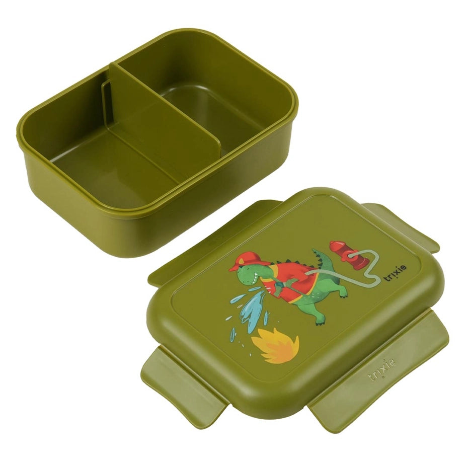 Trixie Lunch Box with Clips (Fireman Mr. Dino)