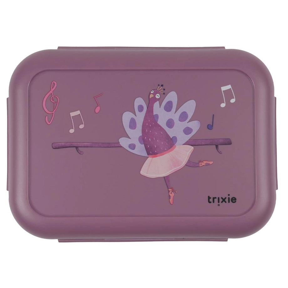 Trixie Lunch Box with Clips (Ballerina Mrs. Peacock)