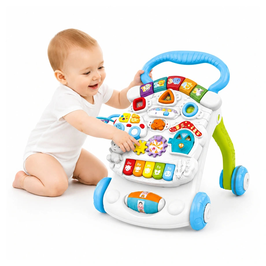Oobidoo 3-in-1 Baby Walker with Musical Activity Panel (9M+)