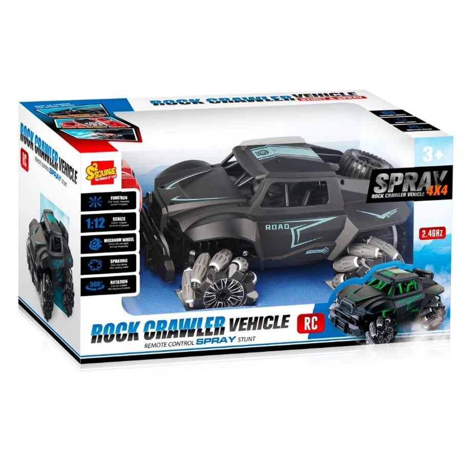 Ssquare 2.4G R/C Spray Stunt Car With Light 1:12 Including Usb Recharge 3.7V Li-Ion Battery Controller