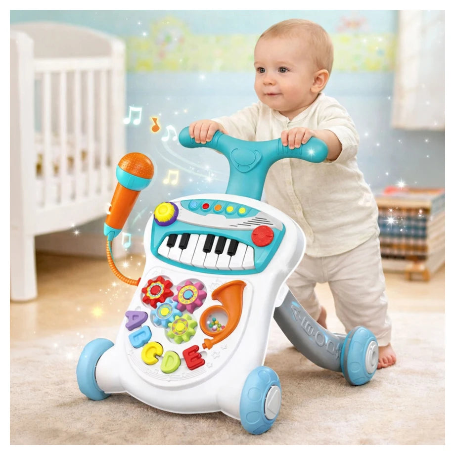 Oobidoo 2-in-1 Piano Baby Walker with Activity Panel