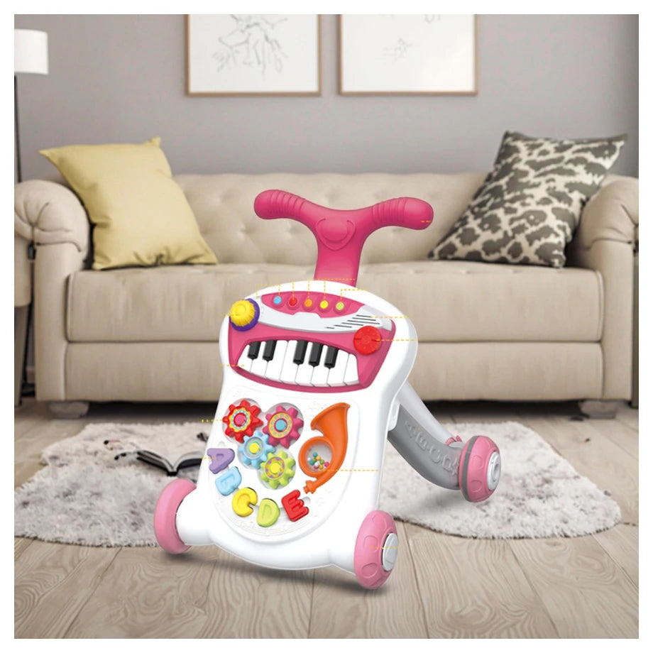 Oobidoo 2-in-1 Piano Baby Walker with Activity Panel