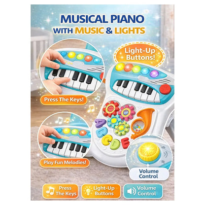 Oobidoo 2-in-1 Piano Baby Walker with Activity Panel