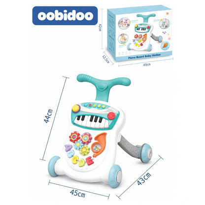 Oobidoo 2-in-1 Piano Baby Walker with Activity Panel