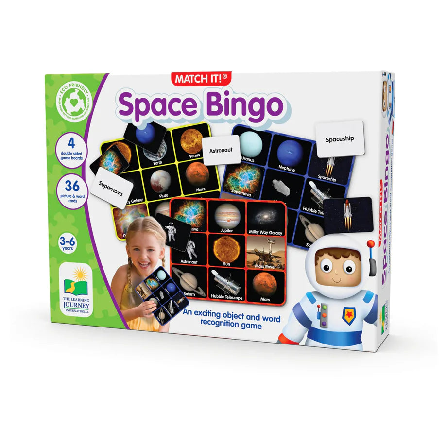 The Learning Journey Match It! Bingo - Space