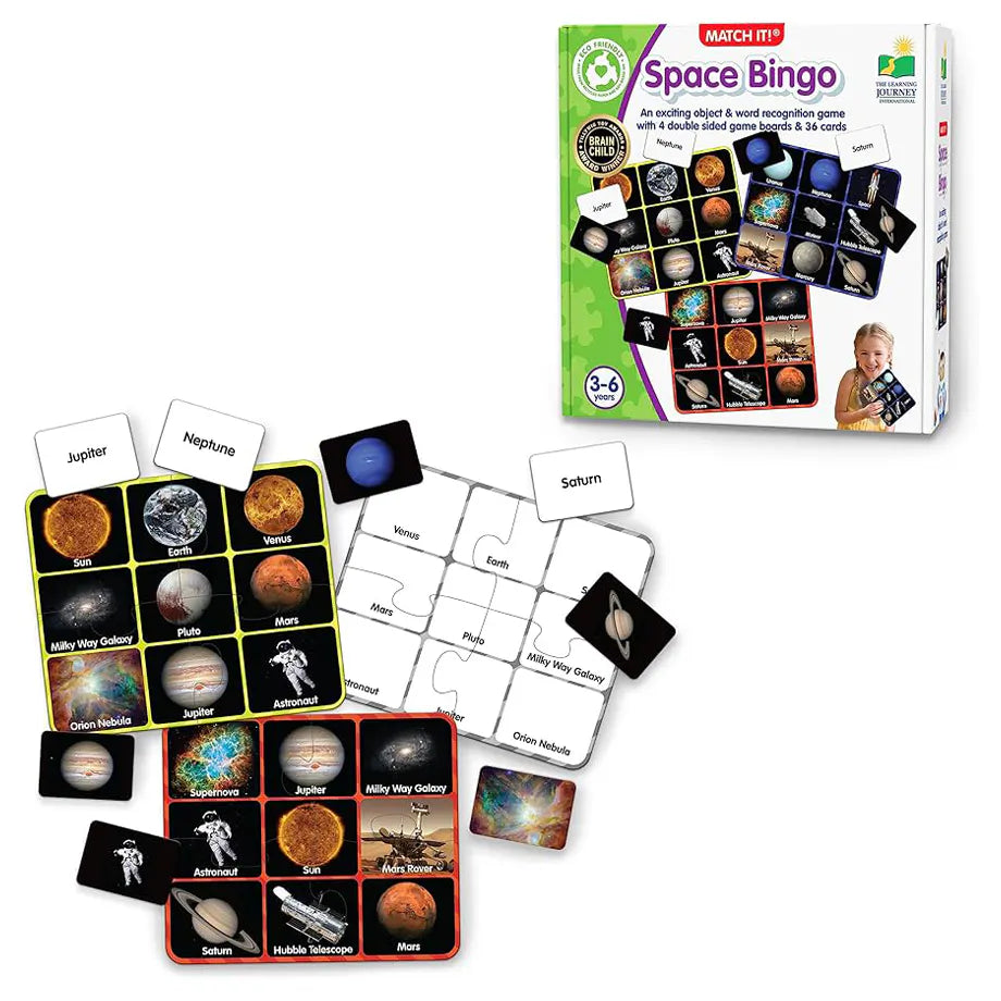 The Learning Journey Match It! Bingo - Space