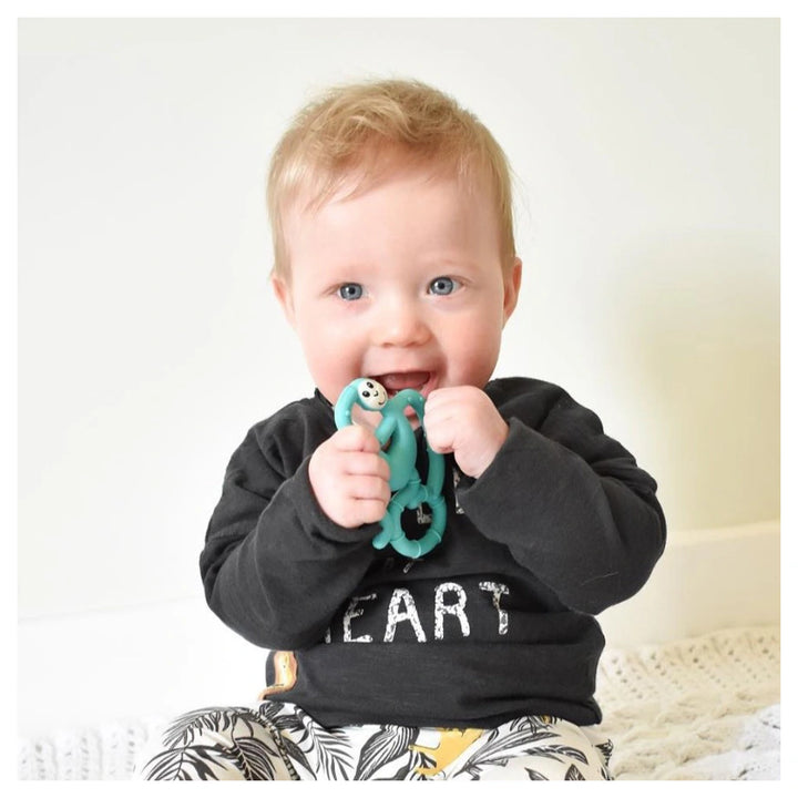 Matchstick Monkey Mini Monkey Teether (Green)
