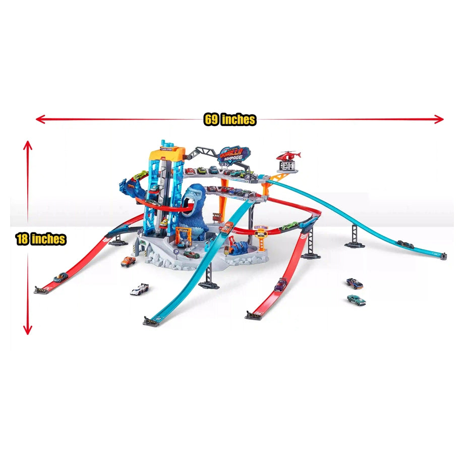 Zuru Metal Machines Track Set – Series 1 Gorilla Attack Medium Playset (2 Cars) 2 Pcs