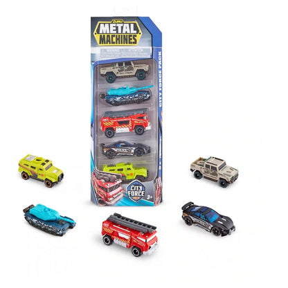 Zuru Metal Machines Cars Series 2 Multi Pack (5 Pk) City Force Pack