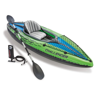 Intex Challenger K1 Kayak with Aluminum Oars and Cargo Net