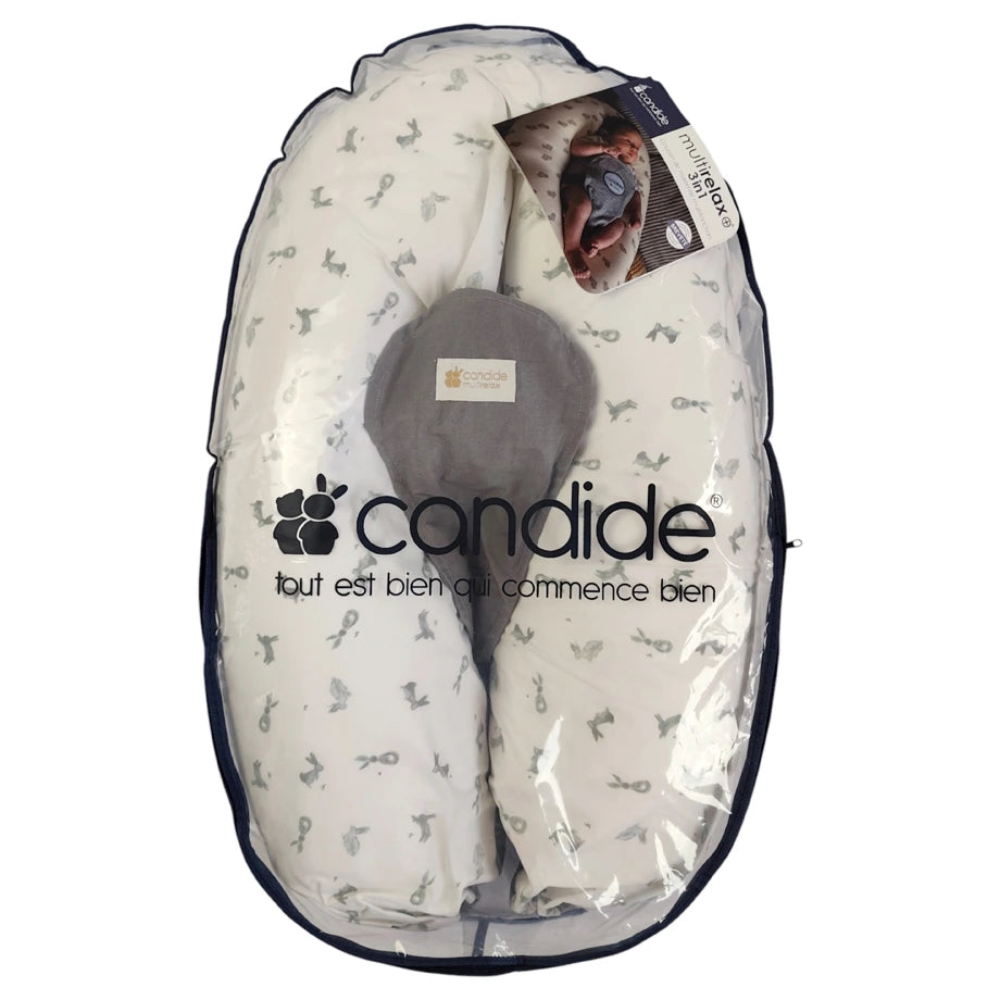 وسادة الأمومة Multirelax من Candide 3 في 1 من القطن والبوليستر (أرنب)