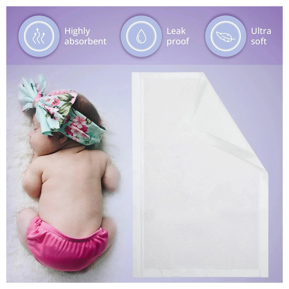 VidaMom Disposable Changing Pads (20 Pieces) (Blue)