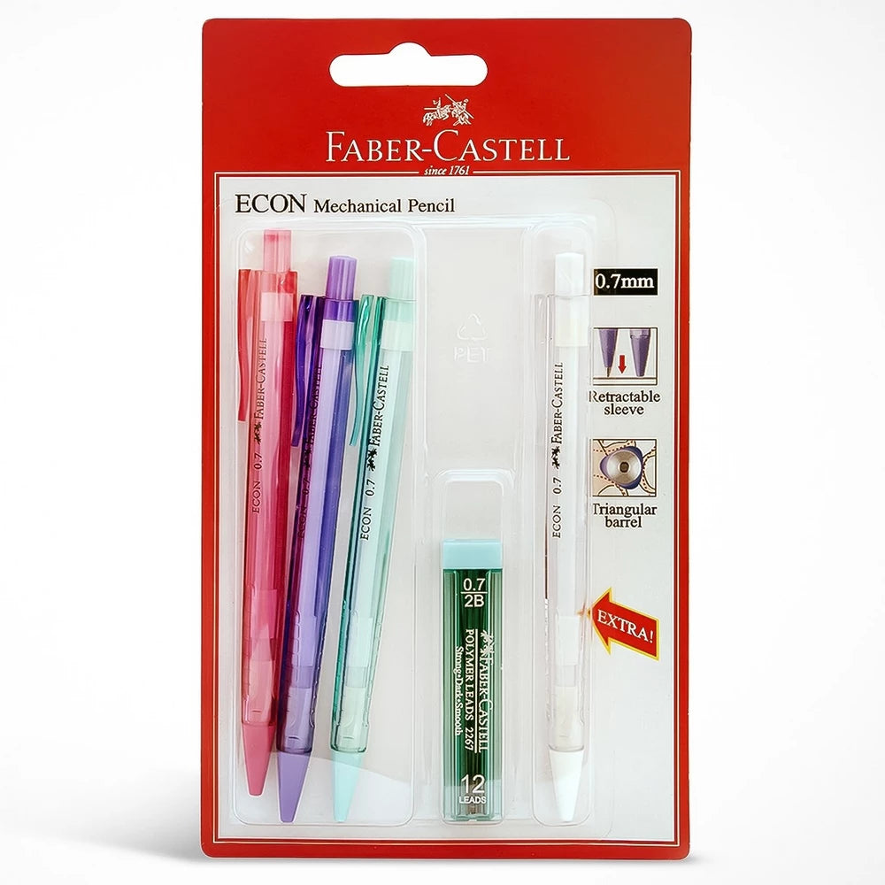 Faber-Castell - Econ Mechanical Pencil 0.7mm 3+1