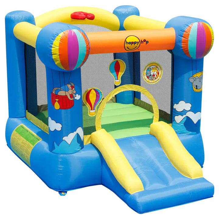 Happy Hop Hot Air Balloon Slide & Hoop Bouncer