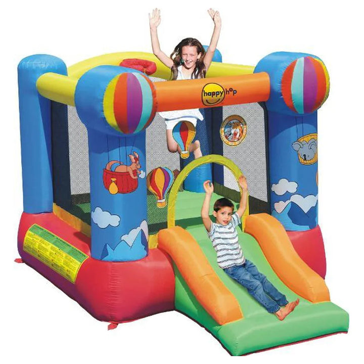 Happy Hop Hot Air Balloon Slide & Hoop Bouncer
