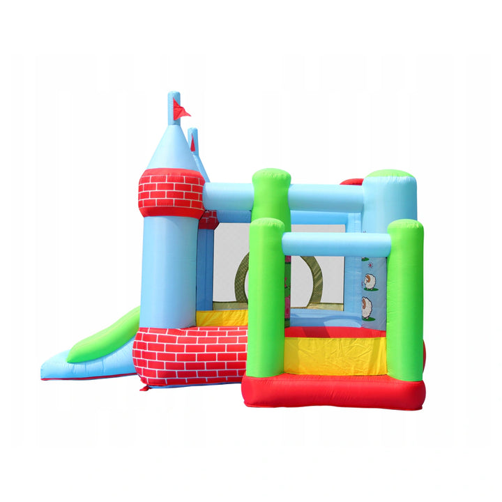 Happy Hop Castle Bouncer with Farmyard Ball Pit