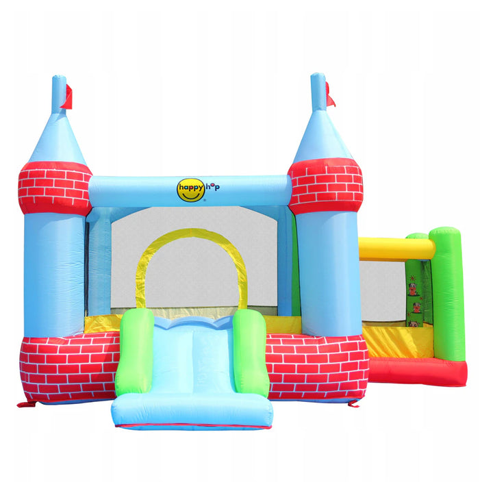 Happy Hop Castle Bouncer with Farmyard Ball Pit