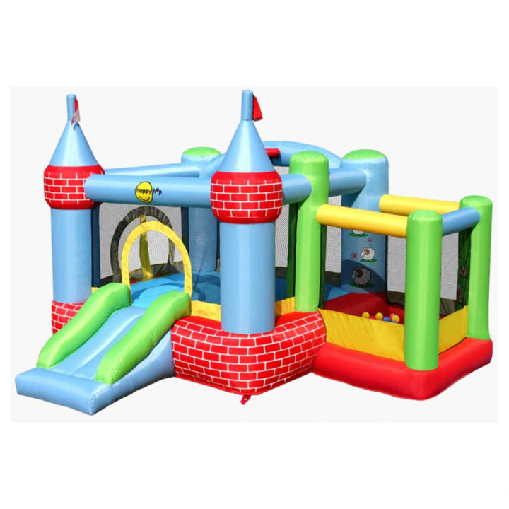 Happy Hop Castle Bouncer with Farmyard Ball Pit