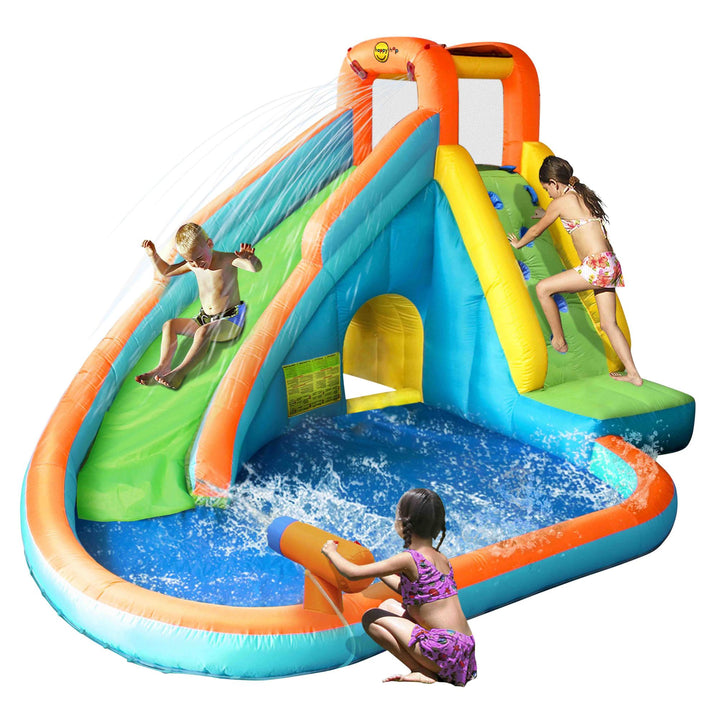 Happy Hop Water Slide with Pool & Cannon
