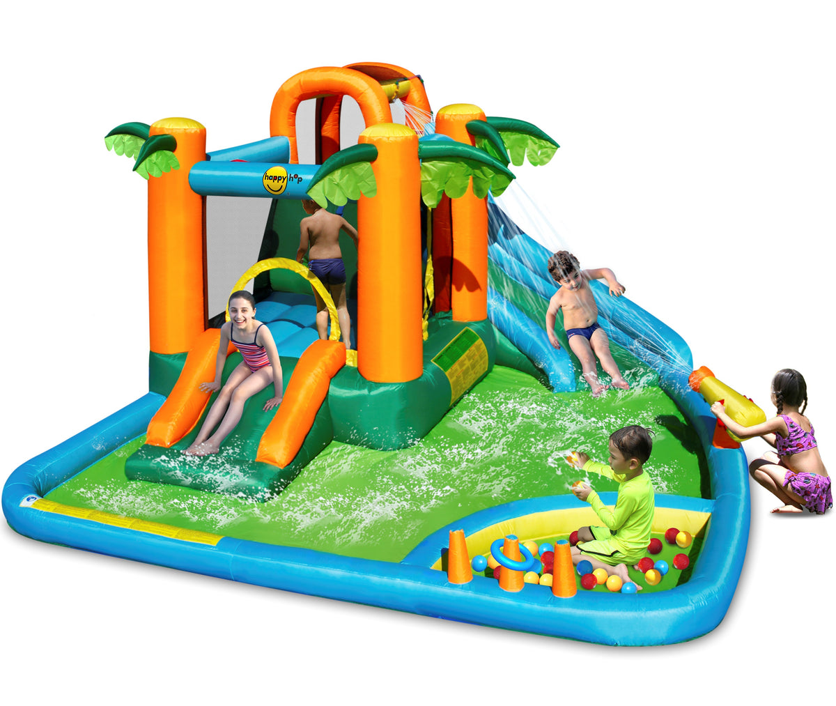 Happy Hop Oasis 7-in-1 Inflatable Play Center