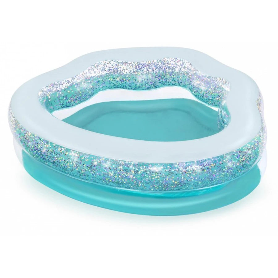Bestway Sparkle Shell Kiddie Pool (59 Inch x 50 Inch x 17 Inch/1.50m x 1.27m x 43cm)
